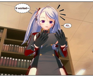 manga cosplay chiếm hữu, chiếm hữu bài phần 2, prinz eugen , stockings  ponytail