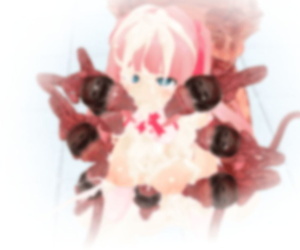 Manga henshin bohaterka sono 6 część 2, monster , gloves  lactation