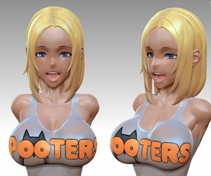المانجا LESLyzerosix 3D POOTERS「マリ」, dark skin 