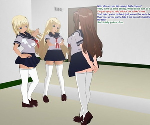 Manga 나 bimbofication 기, schoolgirl uniform , mind break 