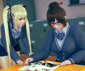 manga IconOfSin Mei & Marie Rose Part 4, mei , marie rose , glasses , schoolgirl uniform  dead-or-alive