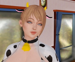  manga じゅりさん Turning into Cow.., collar , incest  breast-expansion